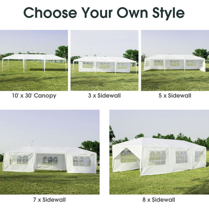 10 x 30 Feet Outdoor Canopy Tent with Removable Sidewalls – Heavy - Duty Party and Event Shelter - ChillShop