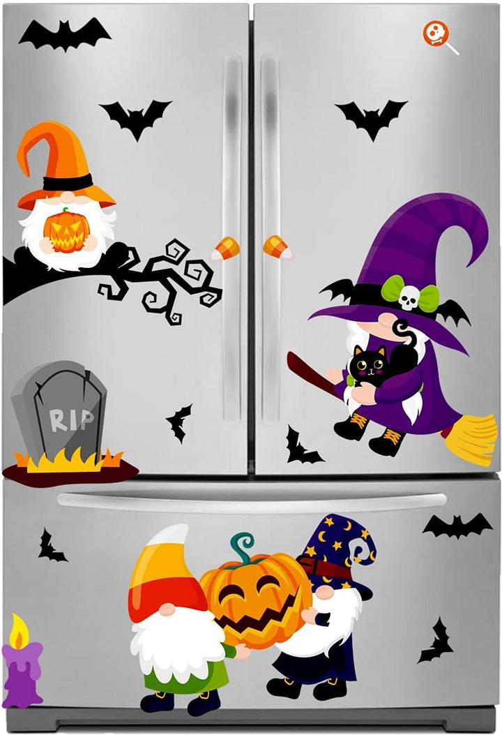 100Pcs Halloween Window Clings | Spooky, Reusable & Double - Sided Decor - ChillShop