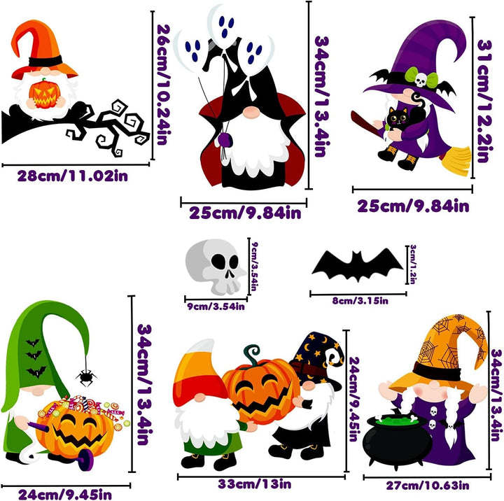 100Pcs Halloween Window Clings | Spooky, Reusable & Double - Sided Decor - ChillShop