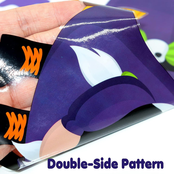 100Pcs Halloween Window Clings | Spooky, Reusable & Double - Sided Decor - ChillShop