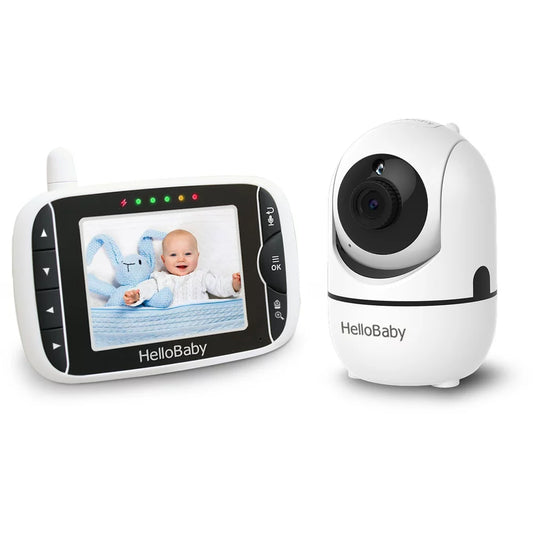 HB65 Baby Monitor: 3.2" Video, Pan-Tilt-Zoom, Night Vision, 2-Way Talk, Temp Sensor - 960Ft Range