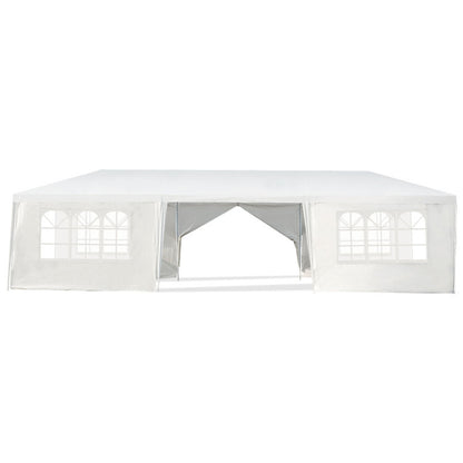 10 x 30 Feet Outdoor Canopy Tent with 6 Removable Sidewalls and 2 Doorways - Ideal for Parties, Weddings, and Events