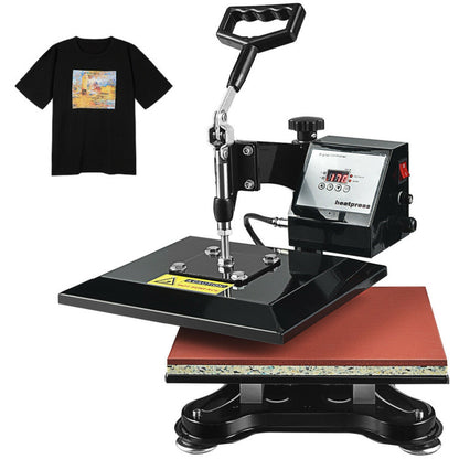 12 x 10 Inch Swing-Away Digital Heat Press Machine for T-Shirts and Sublimation Transfers