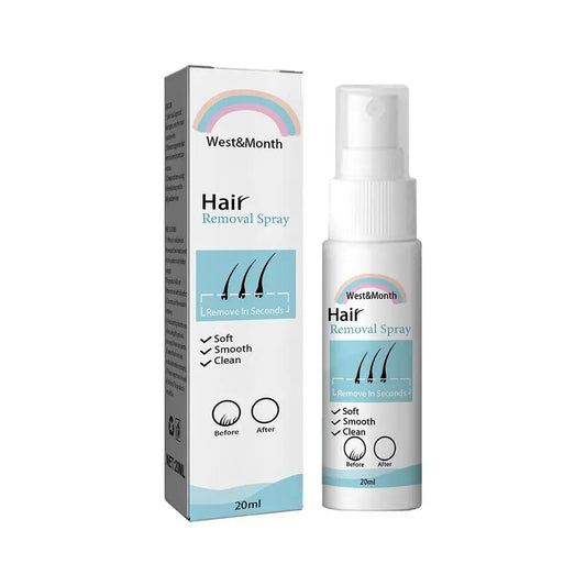 Gentle Hair Removal Spray – 100ml, Safe for Sensitive Skin, Painless Facial Hair Removal ✨