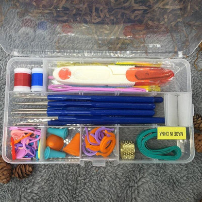 Complete Crochet & Knitting Kit: 16-Size Hook Set with Case - Ultimate Crafting Companion for All Your Sewing Projects