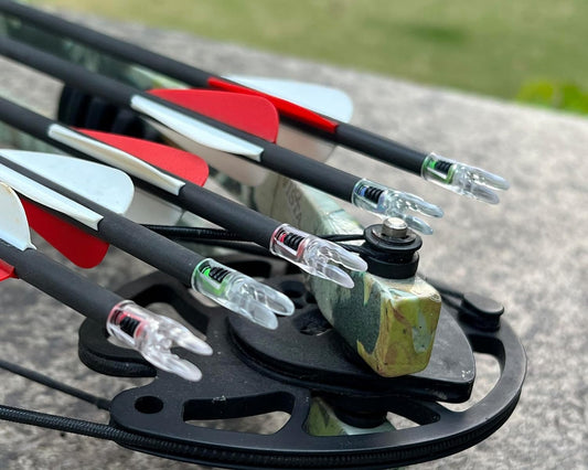 6-Pack LED Lighted Nocks for Arrows - High Visibility, Multiple Sizes for Compound Bow Hunting