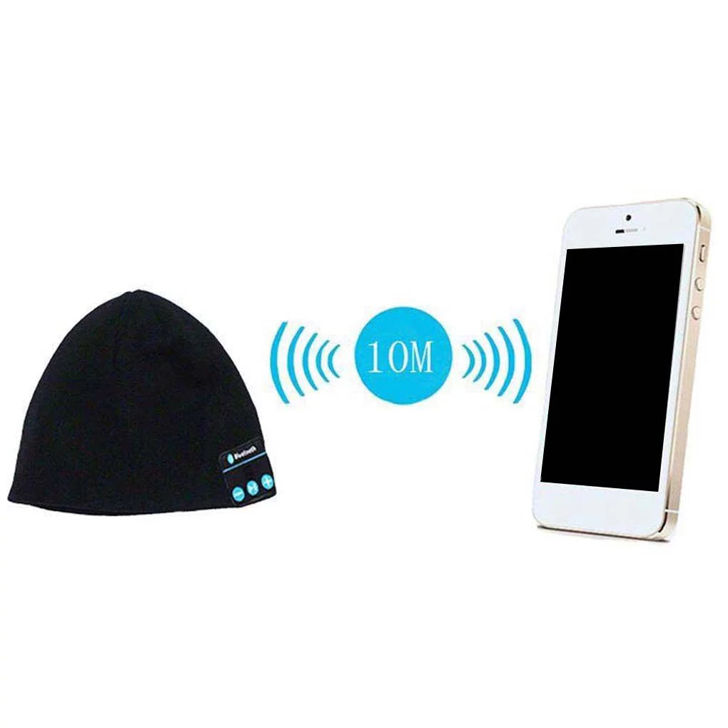 Wireless Bluetooth Beanie Hat - Soft, Warm, and Smart Cap with Headphone, Speaker, Mic for Winter Outdoor Sports