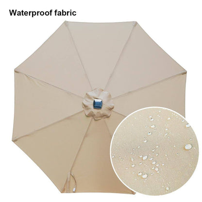 9 Ft. Solar LED Patio Umbrella | Eco - Friendly, Tilt, Weather - Resistant - ChillShop