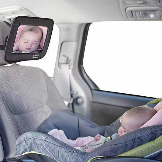 Jeep Backseat Baby View Mirror - Large, Adjustable, and Cushioned