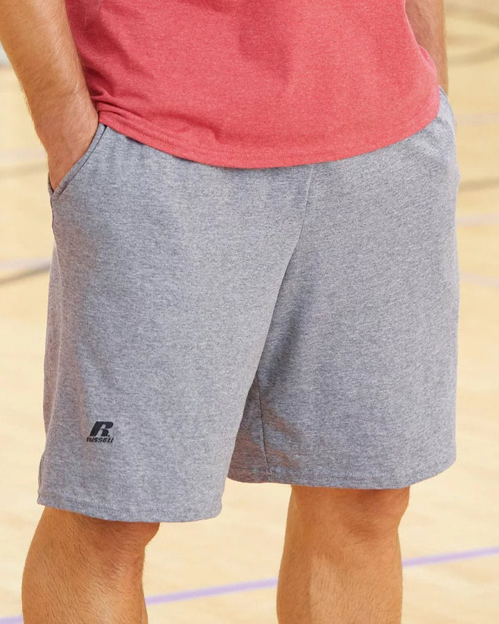 Athletic Cotton Shorts for Men - Russell Essential Jersey - ChillShop