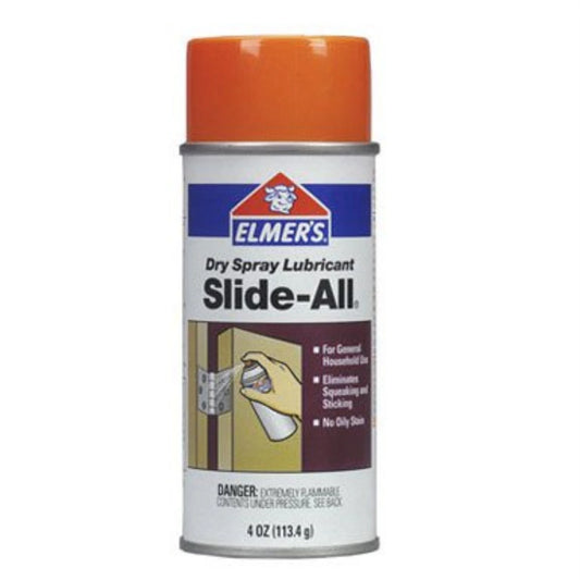 E450 Slide-All Dry Spray Lubricant - 4-Ounce for Windows, Doors, and Zippers