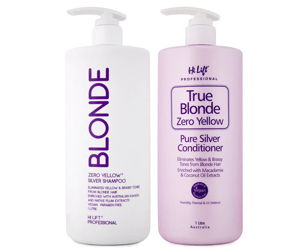 Blonde Zero Shampoo & Conditioner Duo – Eliminate Yellow Tones & Restore Shine - ChillShop