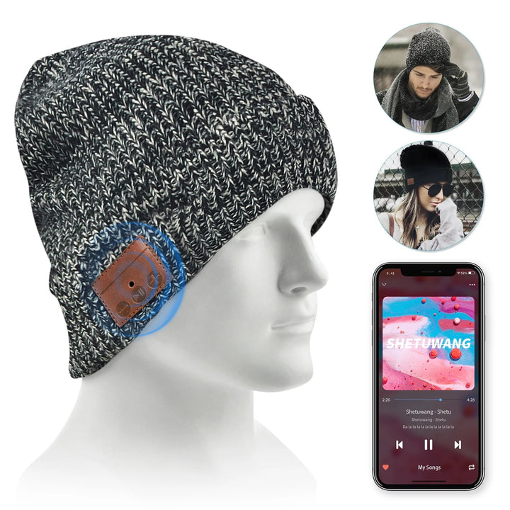 Bluetooth Beanie Hat with Built - in Headphones – Stay Warm & Connected! - ChillShop