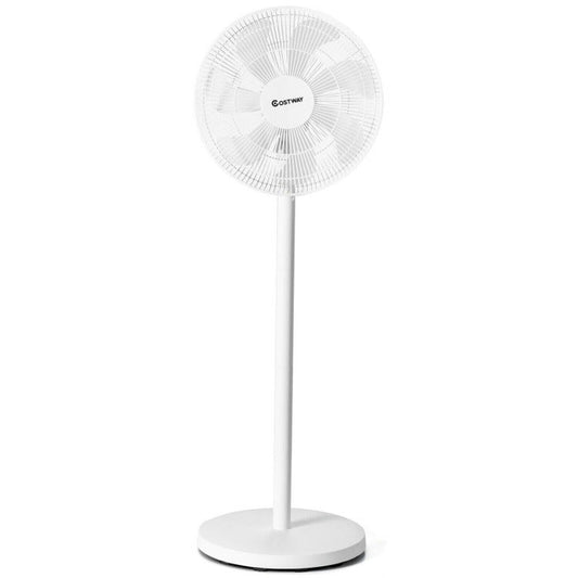 16 Inch Oscillating Pedestal Fan with Remote Control - 3-Speed Adjustable Height