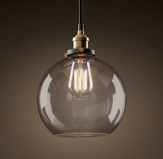 Clear Glass Edison Pendant with Bulb - ChillShop