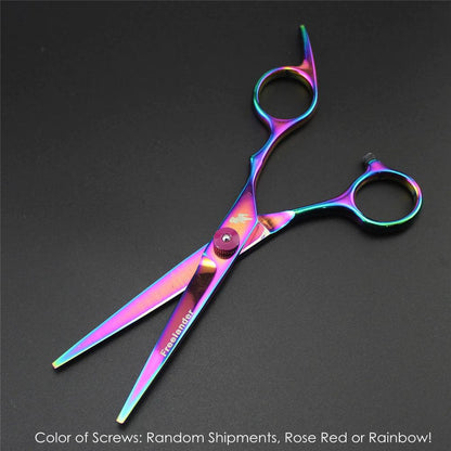 Pro Pet Grooming Kit: 7-Inch Scissors Set for Dogs - Includes Straight, Thinning & Curved Shears + Comb | Perfect for Home & Salon