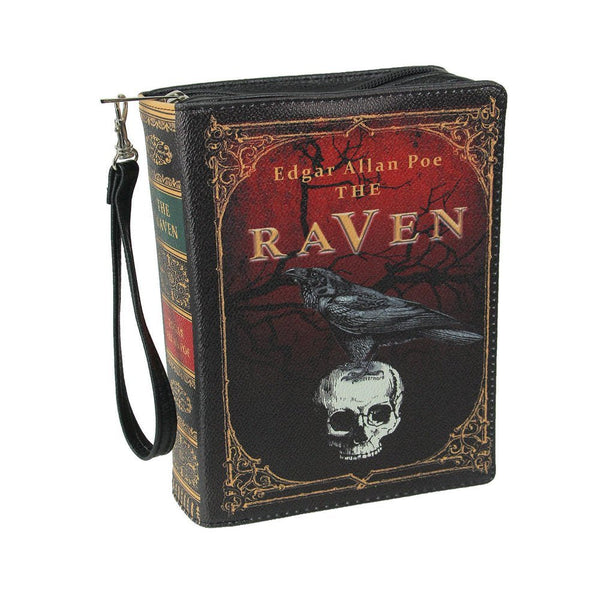 Edgar Allan Poe 'The Raven' Book Handbag: Gothic Novelty Clutch Purse - ChillShop