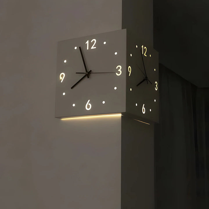 EP Light Corner Clock - Modern Timepiece with Light & Voice Sensors - ChillShop