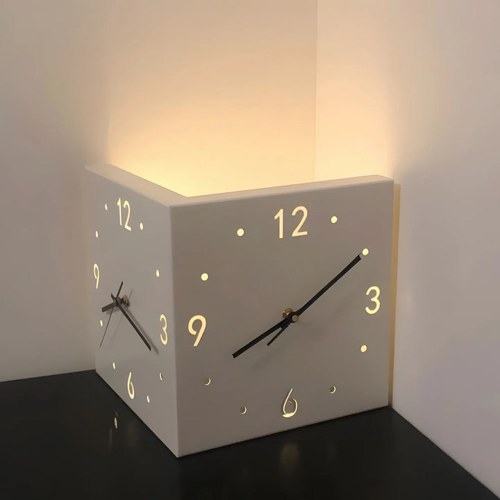 EP Light Corner Clock - Modern Timepiece with Light & Voice Sensors - ChillShop