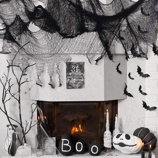 Extra - Large Halloween Creepy Cloth – Spooky Decor with Spiders & Webs - ChillShop