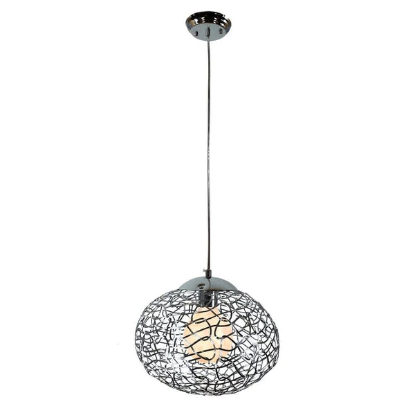 Glass and Iron Pendant Light – Sleek Modern Design with Adjustable Wire - ChillShop