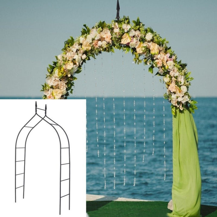 Gothic Steel Rose Arch – 8 ft 4 in, Elegant Plant Support for Gardens & Events - ChillShop