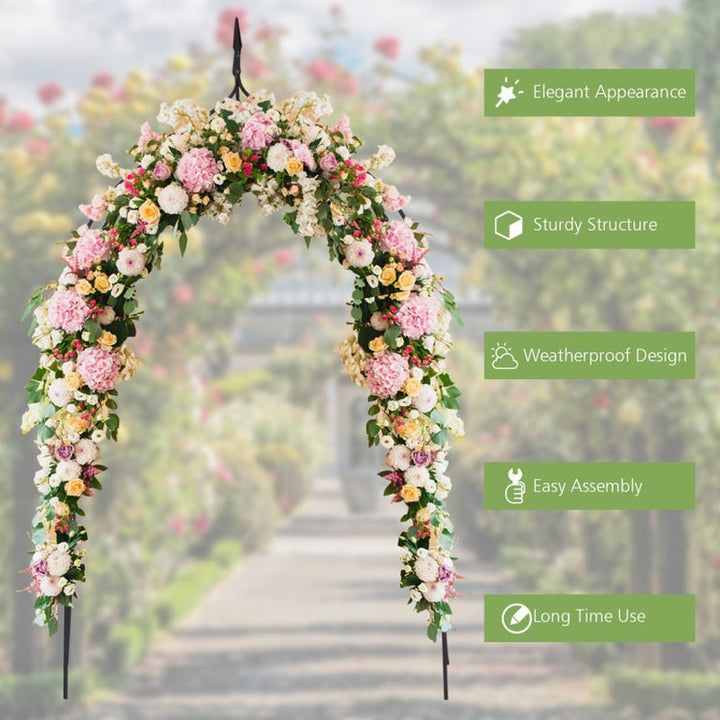 Gothic Steel Rose Arch – 8 ft 4 in, Elegant Plant Support for Gardens & Events - ChillShop