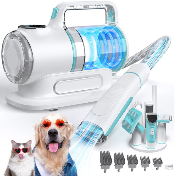 HioHa Dog Grooming Kit & Pet Hair Vacuum: 11000 Pa Suction Power - ChillShop