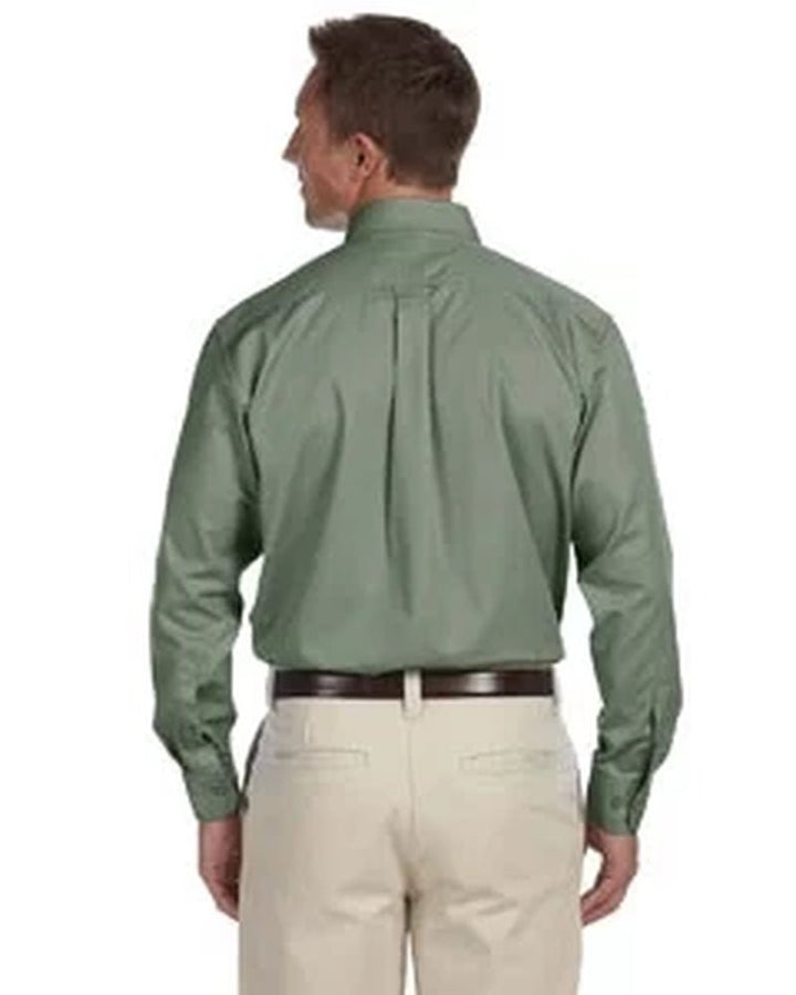 Men's Long Sleeve Twill Shirt – Easy Care, Wrinkle - Resistant, Stain - Resistant - ChillShop