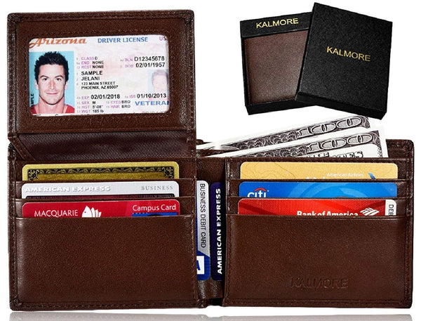 Men's RFID Blocking Leather Wallet – Secure & Stylish Bifold - ChillShop