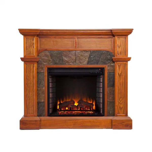 Oak Electric Fireplace - Glen Cove Convertible with LED & Remote - ChillShop