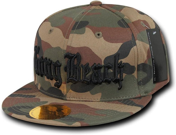 Old English Embroidered Camo Snapback Cap: Stylish & Unique - ChillShop