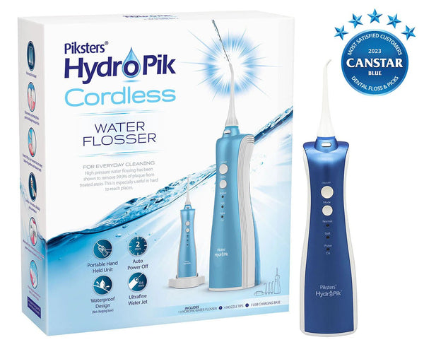 Piksters HydroPik Cordless Water Flosser – USB Rechargeable & Multi - Nozzle for Oral Care - ChillShop