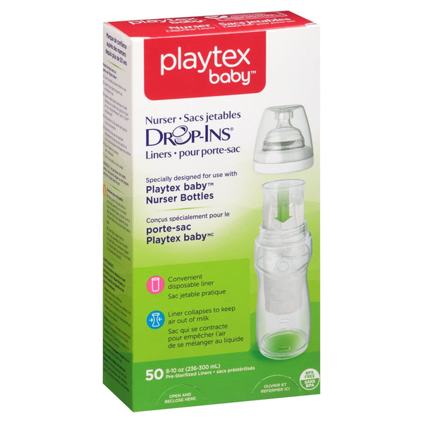 Playtex Drop - Ins Liners for Nurser Bottles (50 Count) - ChillShop