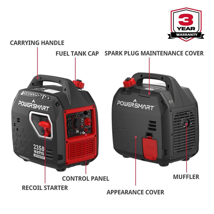 Quiet Portable Inverter Gas Generator - ChillShop