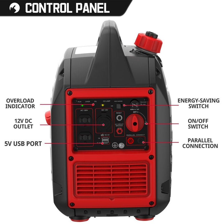 Quiet Portable Inverter Gas Generator - ChillShop