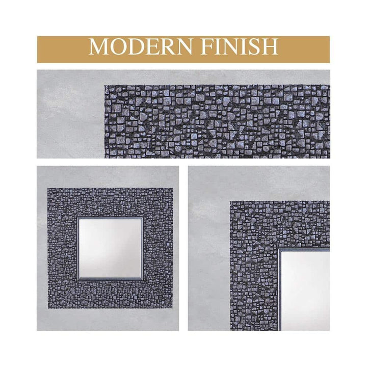 Silver Grey Mosaic Accent Mirrors - ChillShop