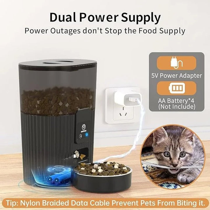 Smart Automatic Pet Feeder with Remote App Control & Voice Command - ChillShop