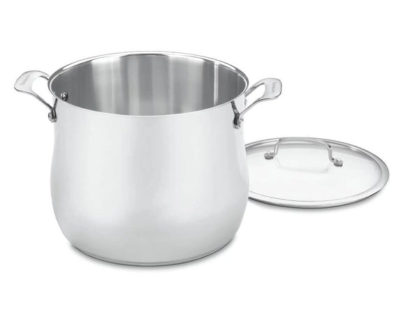 Stainless 12 Quart Stockpot with Cover - ChillShop