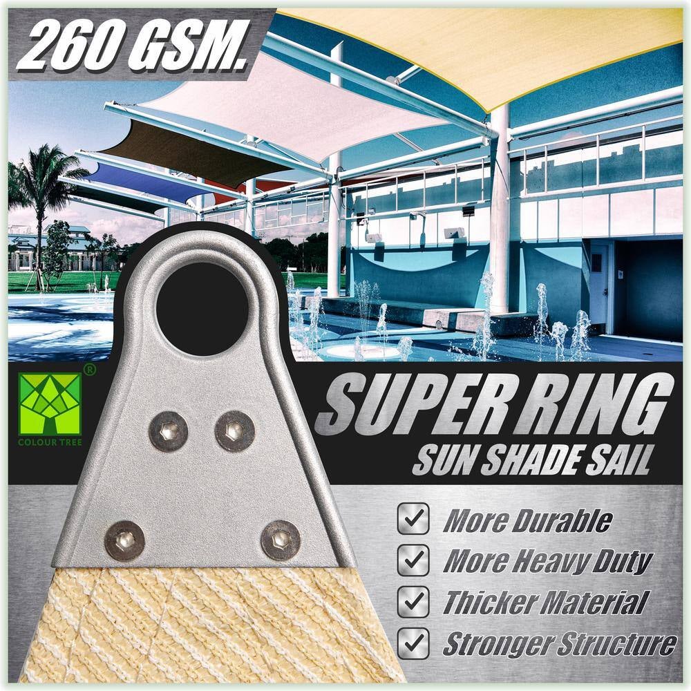 Super Ring Square Sun Shade Sail - ChillShop