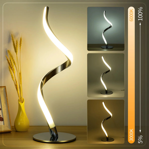 Touch Control Spiral Table Lamp - ChillShop