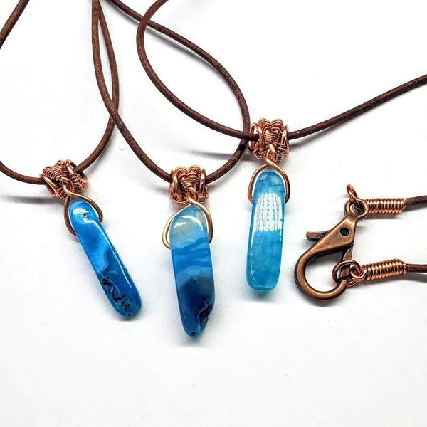 Turquoise Leather Necklace - ChillShop