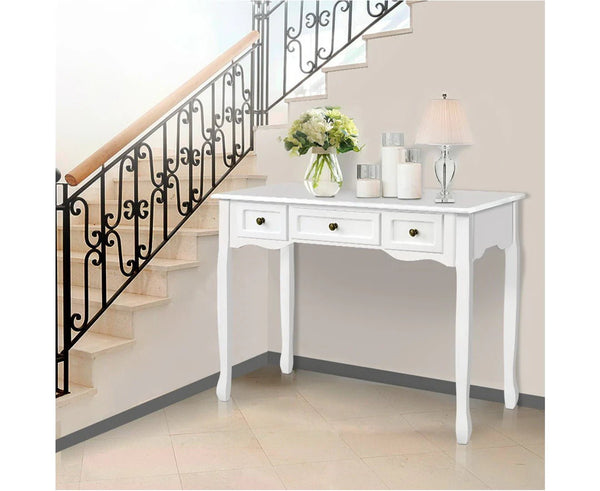 White Hamptons Console Table - ChillShop