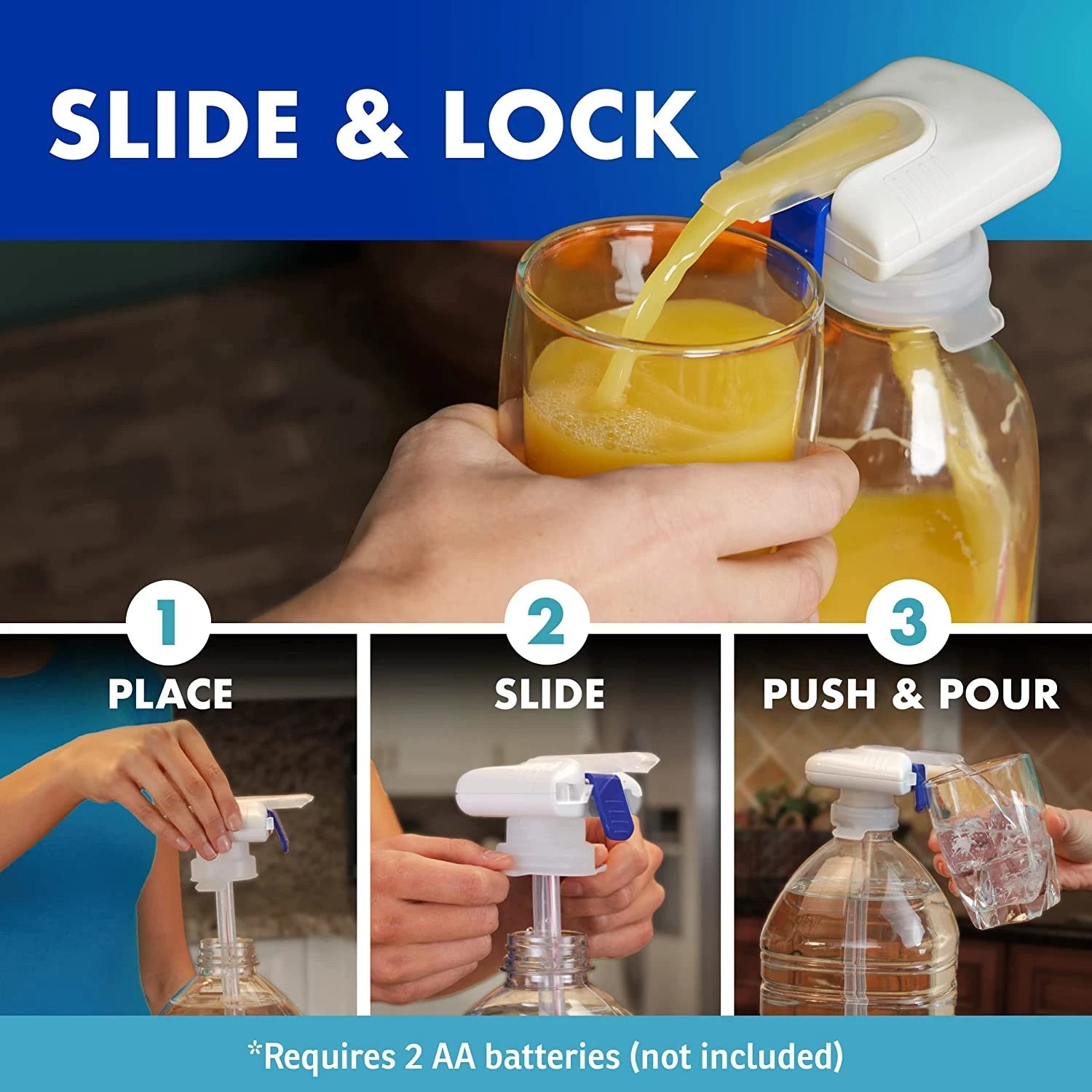 Magic Tap: Automatic Hands-Free Drink Dispenser - Spill-Proof Milk & Juice Pump