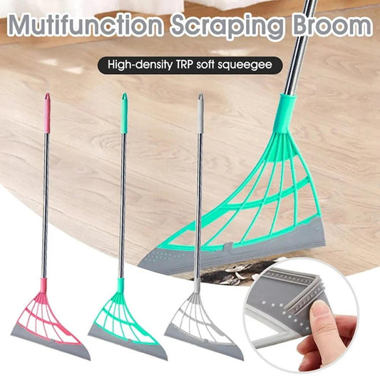 Magic Silicone Bathroom Broom & Floor Wiper - Multipurpose Cleaning Tool for Home