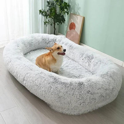 Winter Warm Pet Bed: Cozy Plush Dog Kennel & Mattress