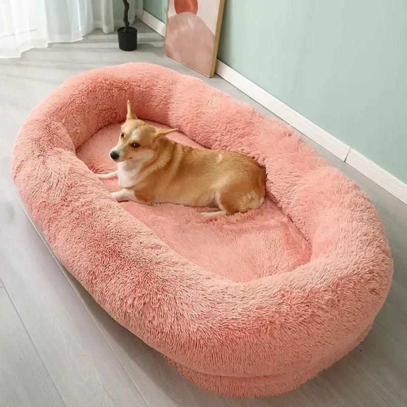 Winter Warm Pet Bed: Cozy Plush Dog Kennel & Mattress